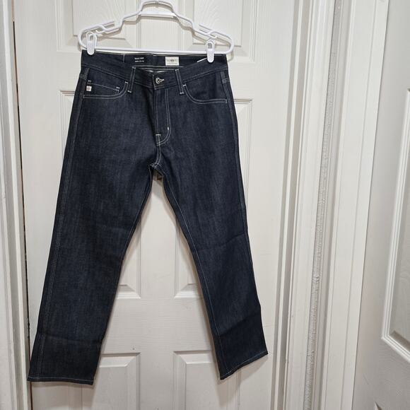 AG Tellis Crop Jeans Men’s 31 Dark Wash Modern Slim Fit Denim - Picture 12 of 12